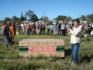 woolworths big box in centre of ceremony circle mullumbimby